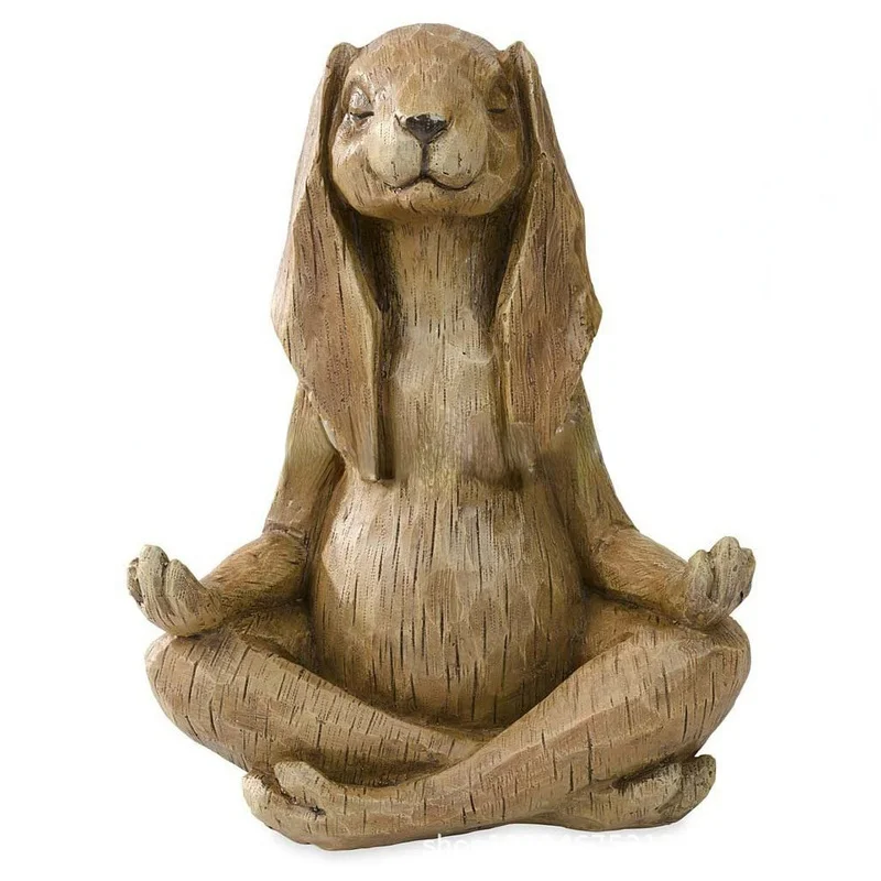 Bonsai Garden Fountain - Meditating Zen Animal Sculpture Buddhism Yoga