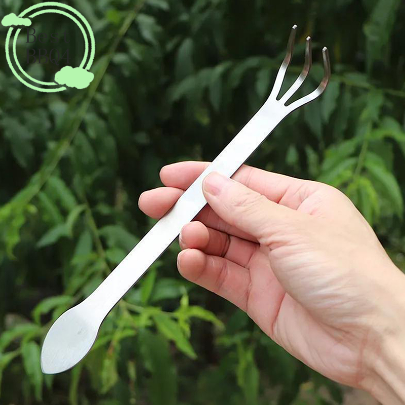Bonsai Garden Plants - (BBQ4) 1Pc Stainless Steel Root Rake