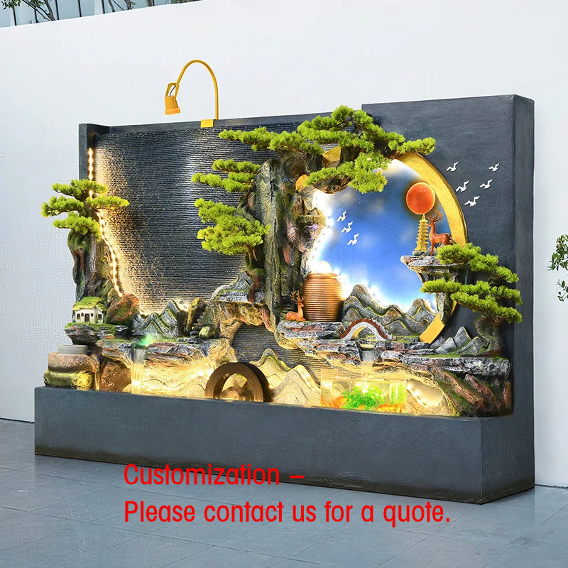 Bonsai Garden Fountain - custom.Elegant Fountain Set Yard Garden Decoration