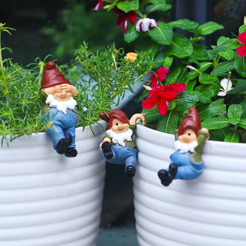 Bonsai Garden Desk - 6pcs/Set Creative Climbing Gnome Bonsai Decorative