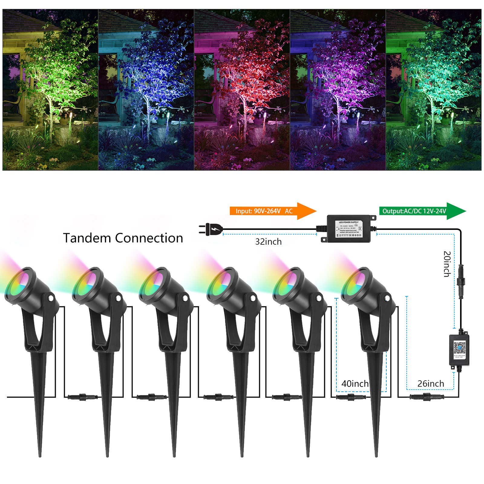 6-Pack LED WIFI Smart Lights M - Bonsai Garden In Dc 评论和价格