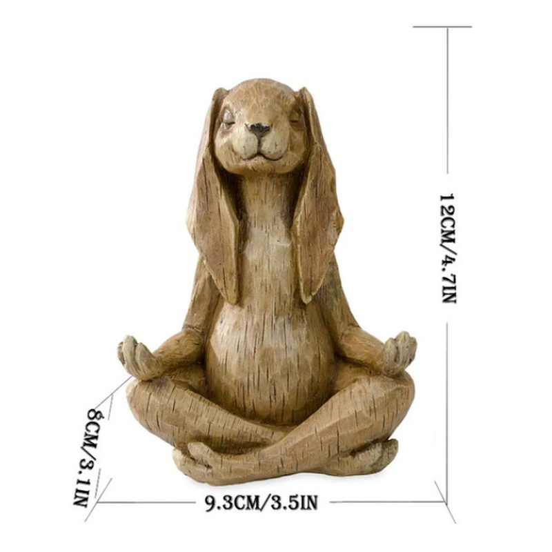 Meditating Zen Animal Sculptur - Bonsai Garden Fountain 评论和价格
