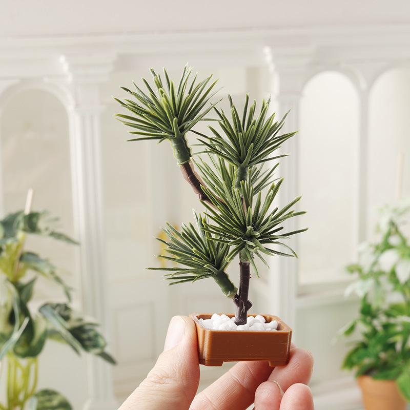 1Pcs 1/12 Dollhouse Simulation - Bonsai Garden Plants 评论和价格