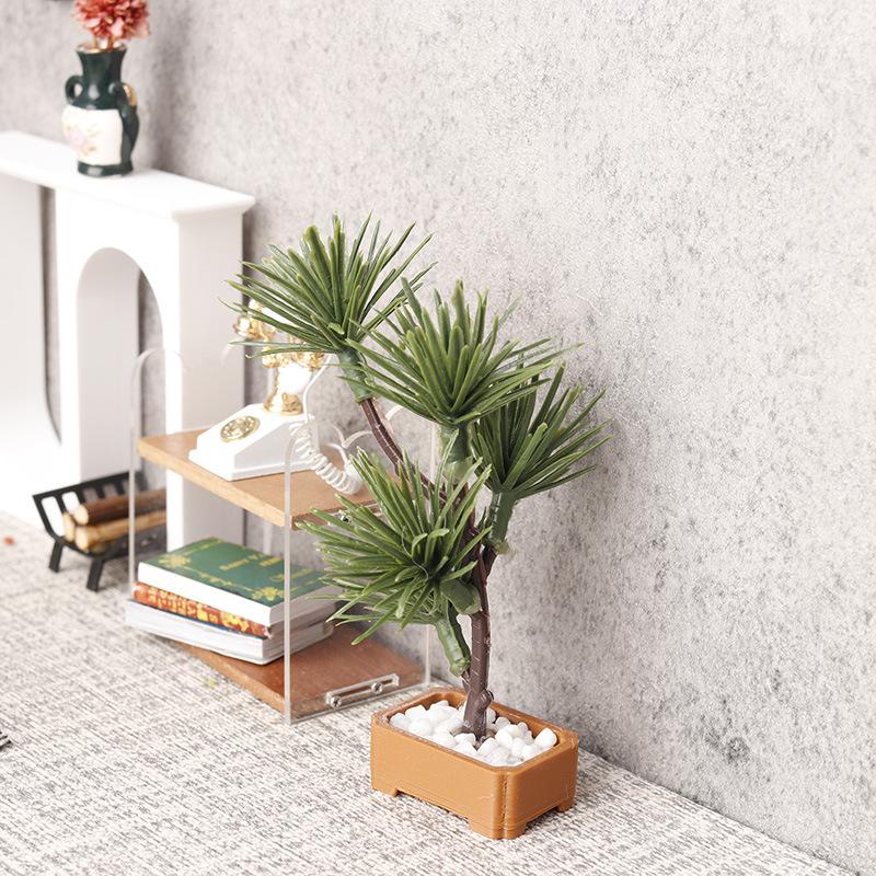 1Pcs 1/12 Dollhouse Simulation - Bonsai Garden Plants 评论和价格