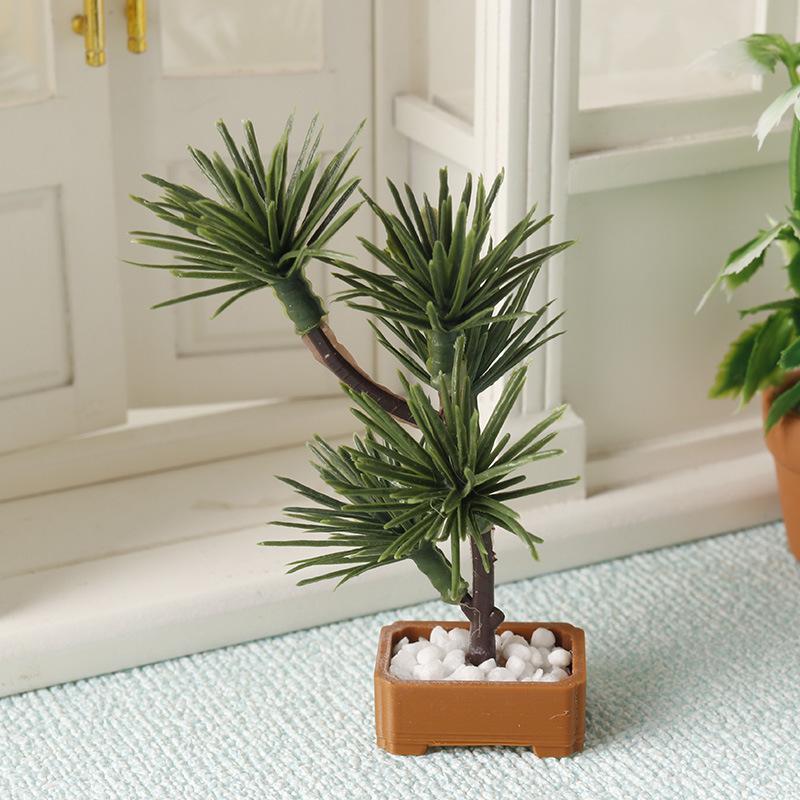 1Pcs 1/12 Dollhouse Simulation - Bonsai Garden Plants 评论和价格