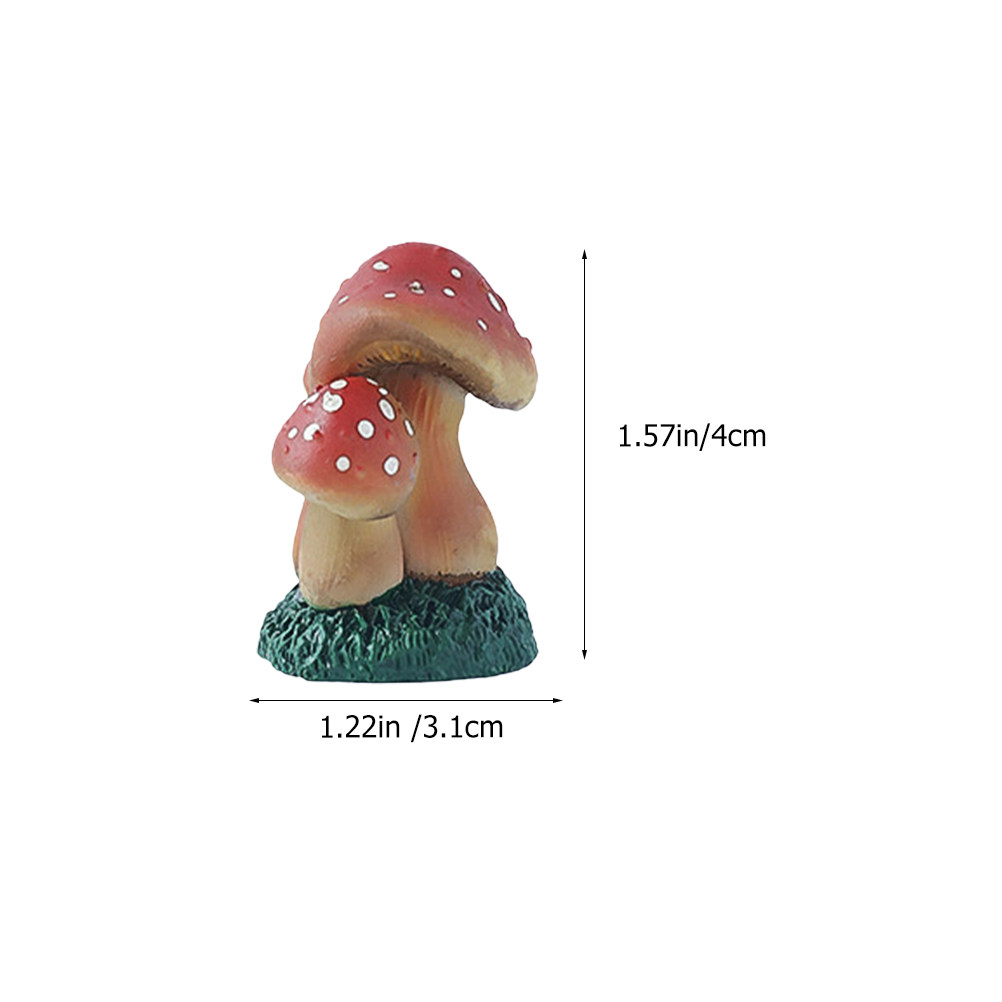 3pcs Miniature Mushroom Decor  - Bonsai Garden Miniature 评论和价格
