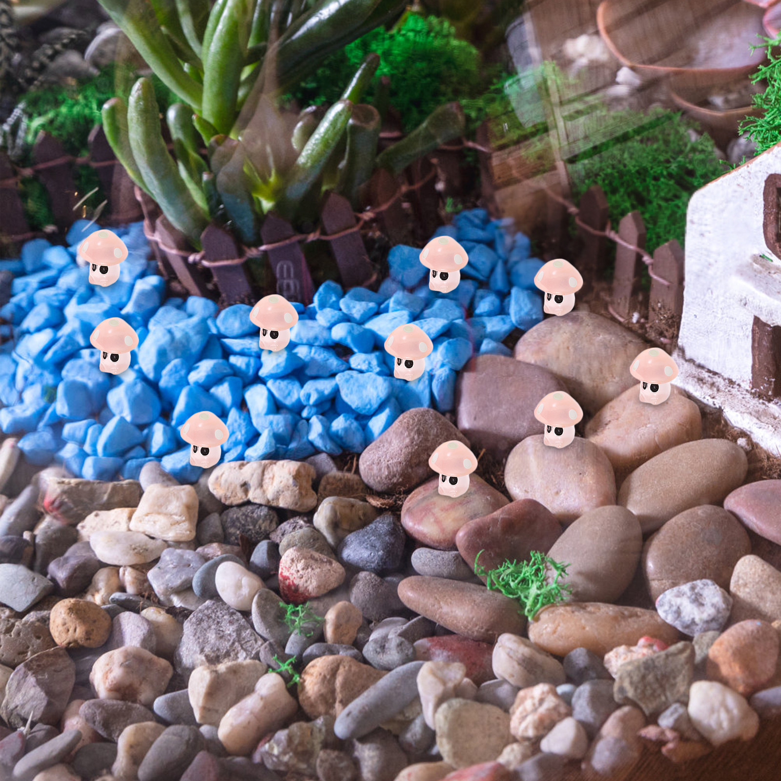 35Pcs Glow in The Dark Mushroo - Bonsai Garden Desk 评论和价格