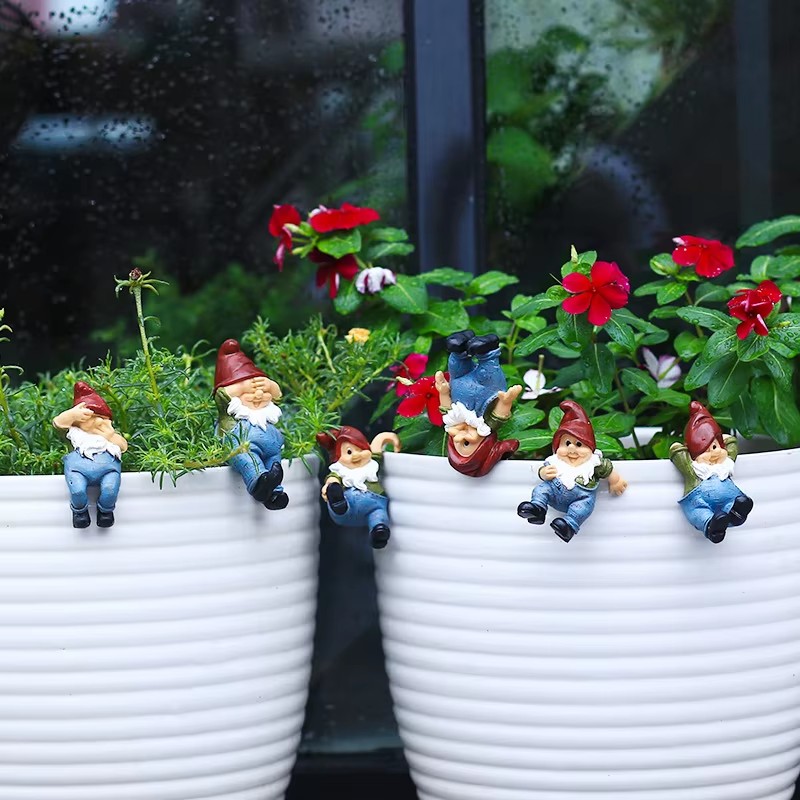 6pcs/Set Creative Climbing Gno - Bonsai Garden Desk 评论和价格