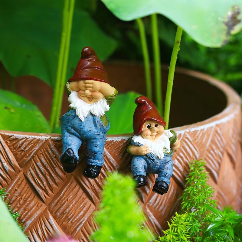 6pcs/Set Creative Climbing Gno - Bonsai Garden Desk 评论和价格