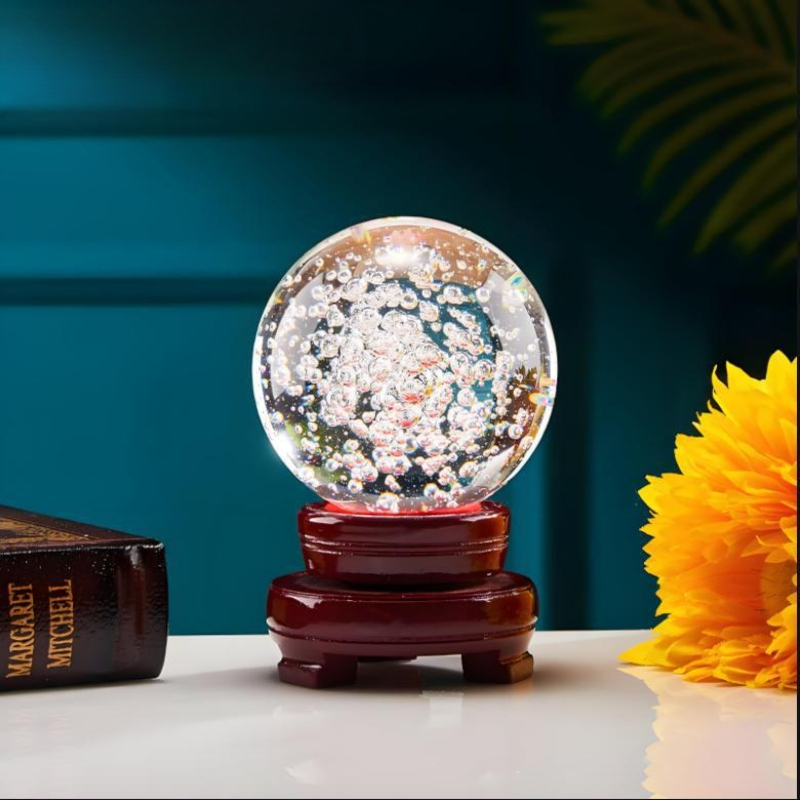 Crystal Glass Bubble Ball Deco - Bonsai Garden Fountain 评论和价格
