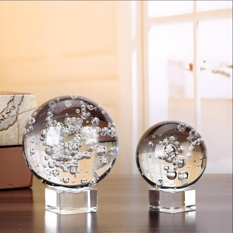 Crystal Glass Bubble Ball Deco - Bonsai Garden Fountain 评论和价格