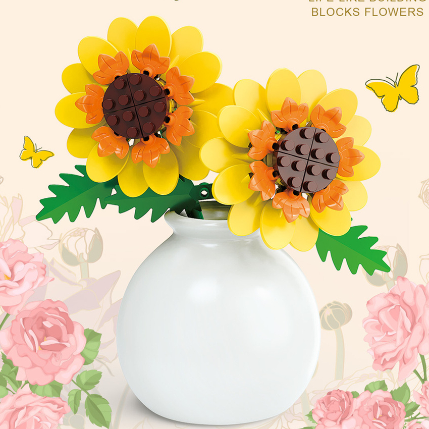 DIY MOC Flowers Bouquet Rose S - Bonsai Garden Experts 评论和价格