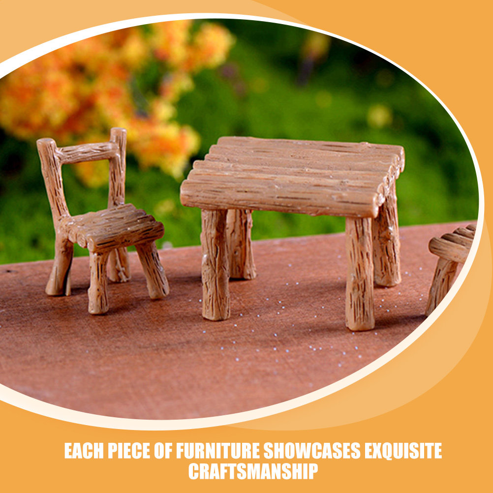 1Set Micro Landscape Resin Fur - Bonsai Garden Miniature 评论和价格