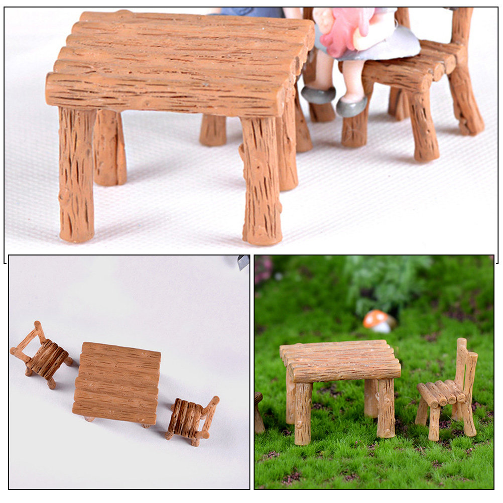 1Set Micro Landscape Resin Fur - Bonsai Garden Miniature 评论和价格