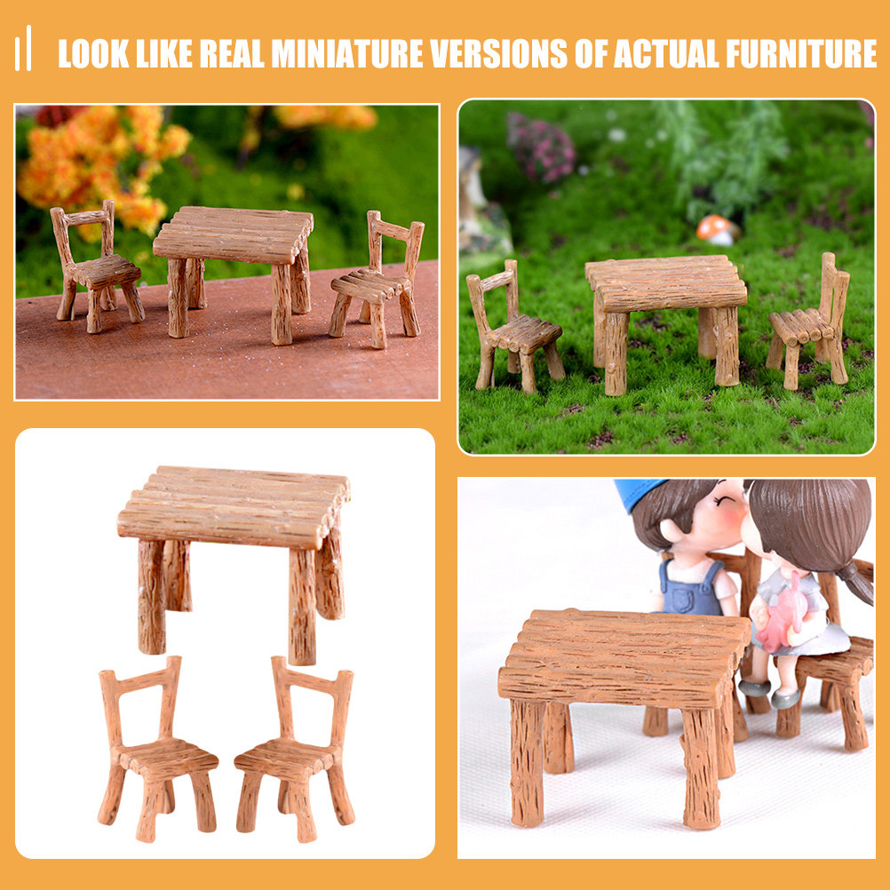1Set Micro Landscape Resin Fur - Bonsai Garden Miniature 评论和价格