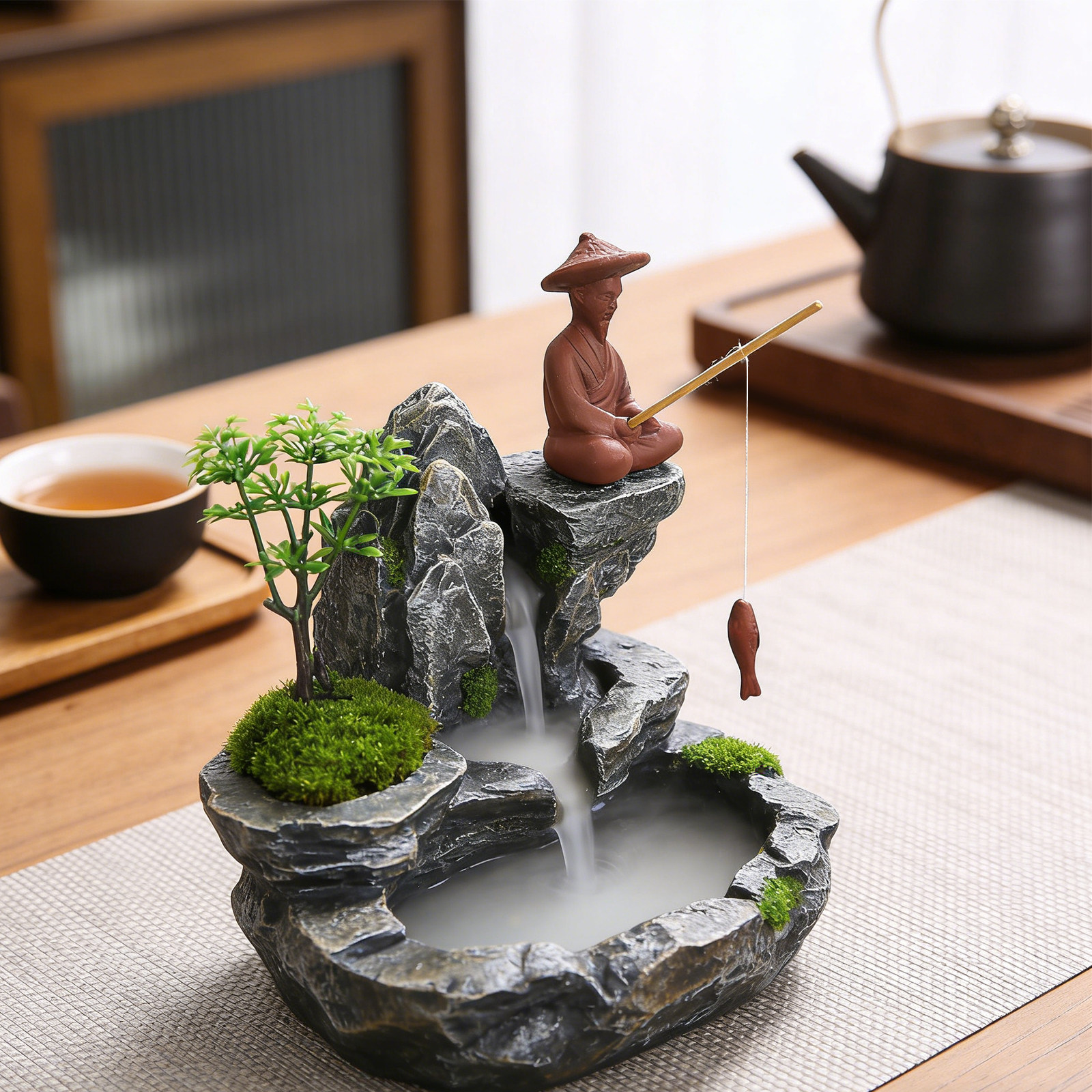 Miniature Chinese Fisherman St - Bonsai Garden Miniature 评论和价格
