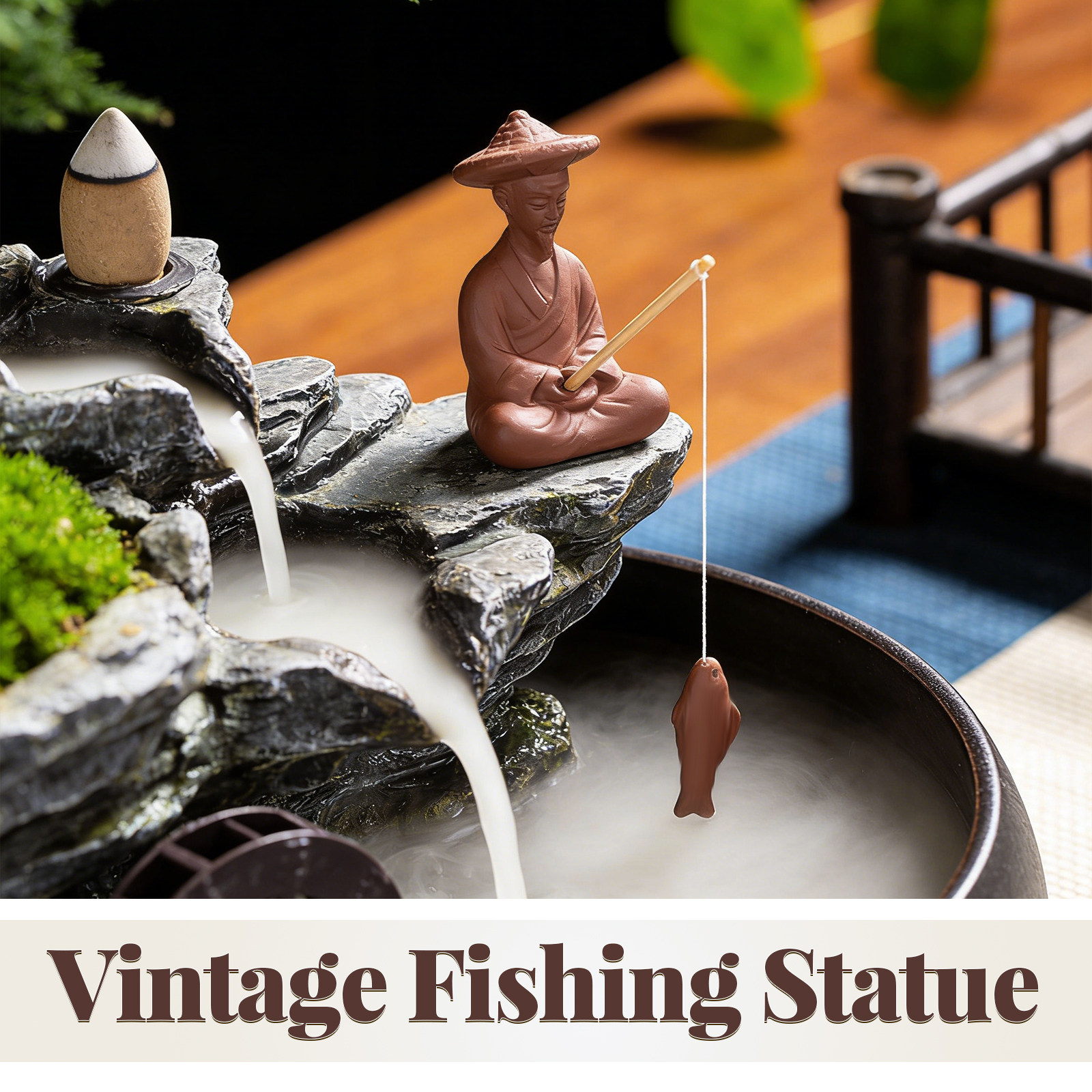 Miniature Chinese Fisherman St - Bonsai Garden Miniature 评论和价格