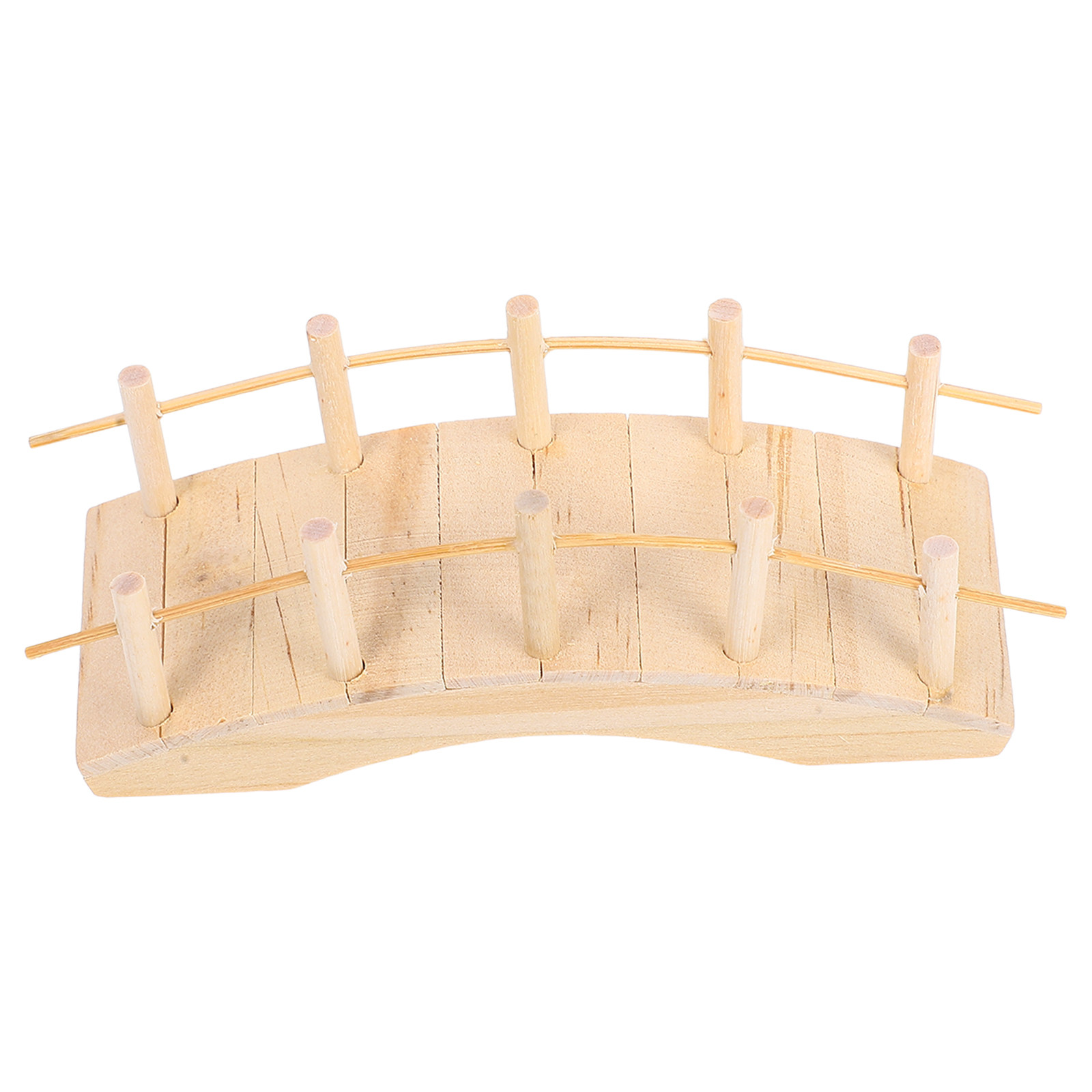 Miniature Wooden Arch Bridge V - Bonsai Garden Miniature 评论和价格