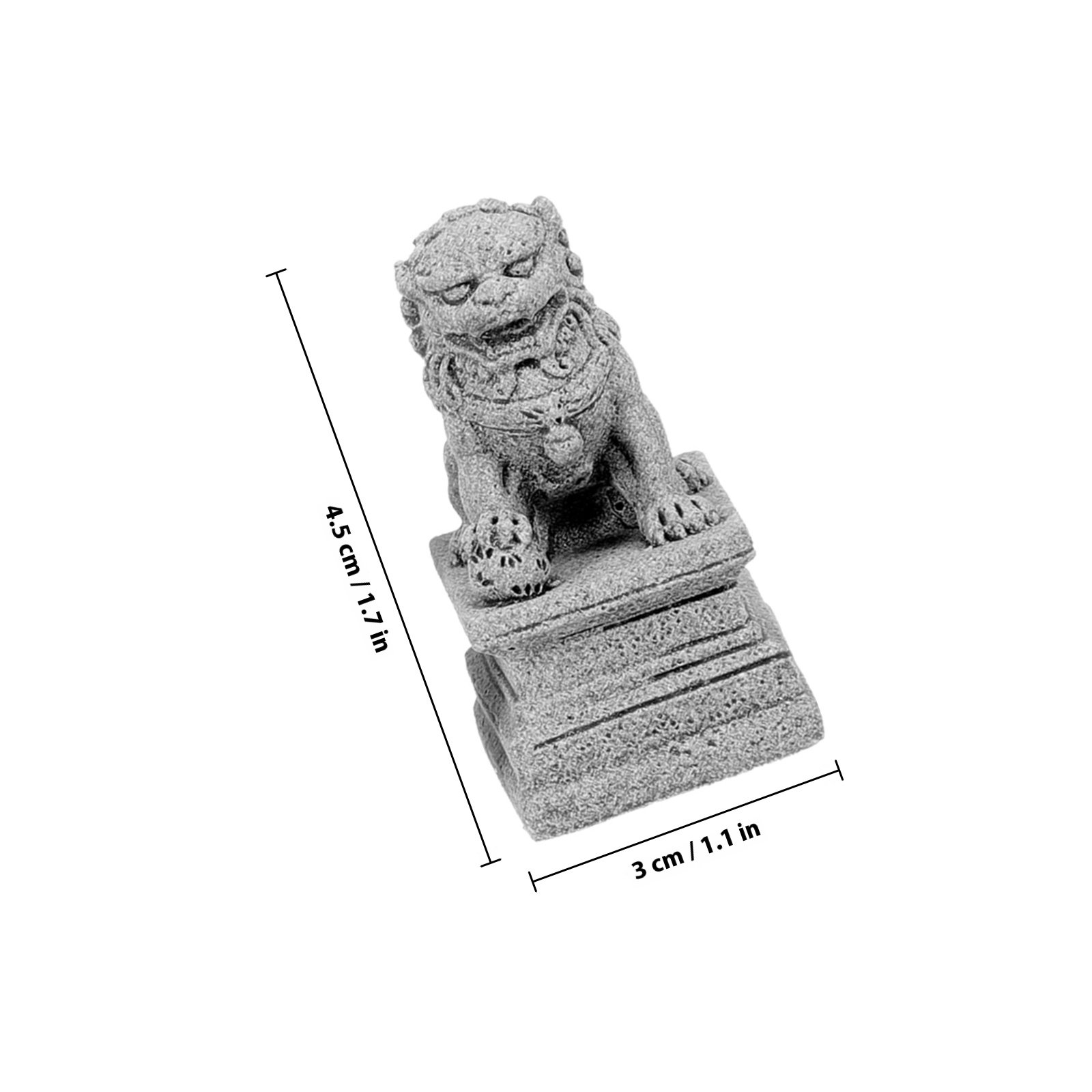4Pcs Sandstone Miniature Guard - Bonsai Garden Miniature 评论和价格